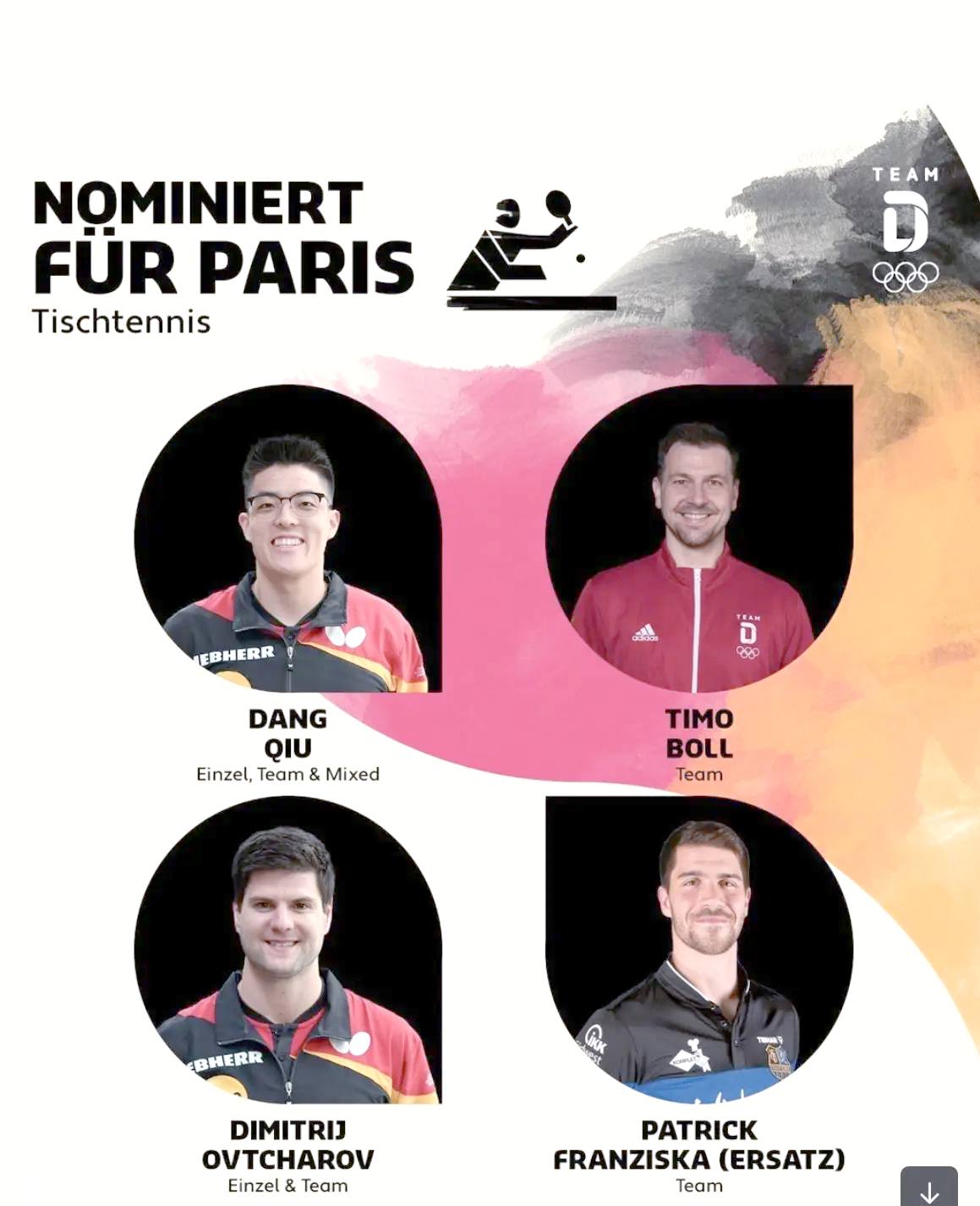 包含德国乒乓球队碾压法国乒乓球队，波尔统治全场的词条